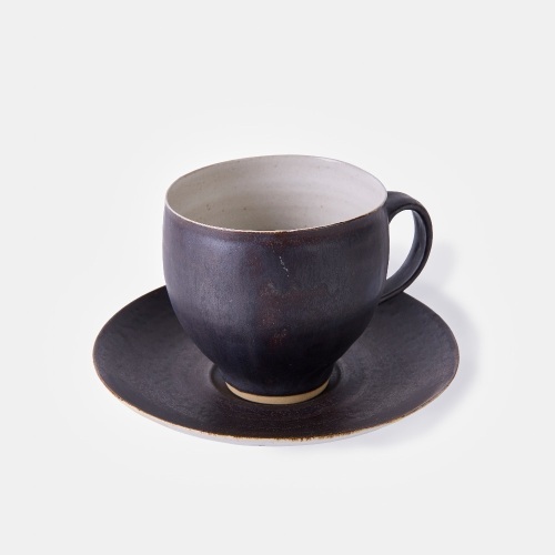 A Dame Lucie Rie Cup and Saucer