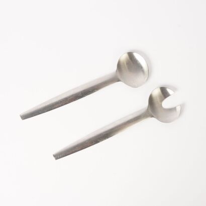 A Pair of Two Modernist Salad Servers