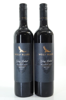 (2) 2017 Wolf Blass Grey Label Shiraz, McLaren Vale