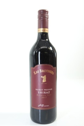 (1) 2017 Kay Brothers Amery Vineyards Basket Pressed Shiraz, McLaren Vale