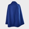 WORLD, Royal Blue, Rhombille Wool /Nylon Cape / Overcoat, Autumn-Winter 2015, Size S / M - 2