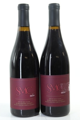 (2) 2014 Three Wine Company SMC Syrah - Mourvedre - Carignane, California
