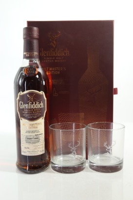 (1) Glenfiddich Malt Master's Edition Sherry Cask Single Malt Scotch Whisky with Glasses, Highlands, 43% ABV (GB)
