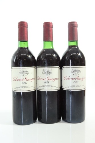 (3) 1985 Matua Valley Wines Cabernet Sauvignon, Waimaku