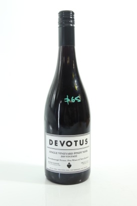 (1) 2019 Devotus Single Vineyard Pinot Noir, Martinborough