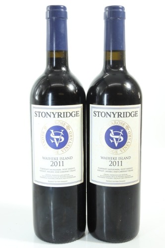 (2) 2011 Stonyridge Vineyard Larose, Waiheke Island