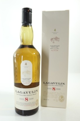 (1) Lagavulin 8 Year Old Single Malt Scotch Whisky, 48% ABV (GB)