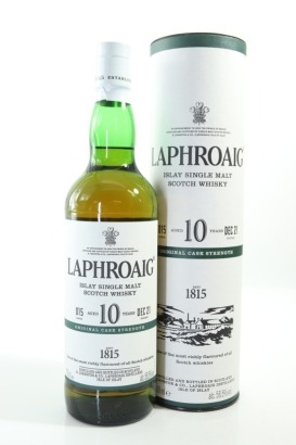 (1) Laphroaig 10 Year Old Cask Strength December 2021 Bottling Single Malt Scotch Whisky, 56.5% ABV (GB)