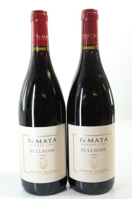 (2) 2022 Te Mata Estate Bullnose Syrah, Hawke's Bay