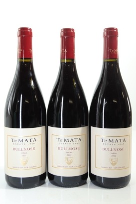 (3) 2022 Te Mata Estate Bullnose Syrah, Hawke's Bay