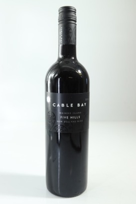 (1) 2015 Cable Bay Five Hills Merlot Malbec Cabernet Sauvignon, Waiheke Island