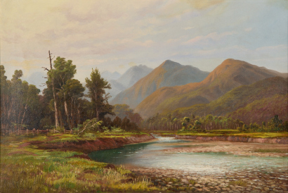 CHARLES BLOMFIELD Creek Scene near Westport