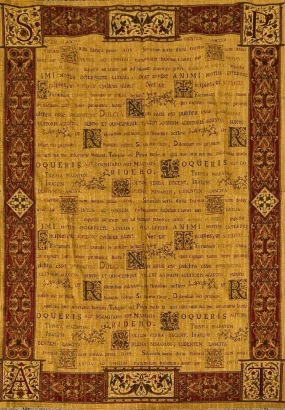 A Machine Woven Knit with Roman Motif