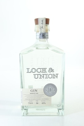 (1) Loch & Union Barley Gin, Napa Valley, 750ml, 43% ABV