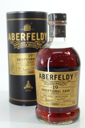 (1) Aberfeldy Exceptional Cask Series 19 Year Old Single Malt Scotch Whisky, Highlands, 43% ABV