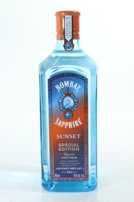 (1) Bombay Sapphire Limited Edition 'Sunset' London Dry Gin, England, 43% ABV
