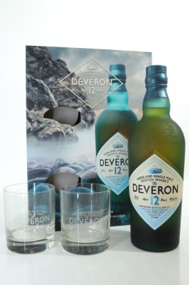 (1) The Deveron 12 Year Old Single Malt Scotch Whisky Gift Set with Glasses, 40% ABV (GB)