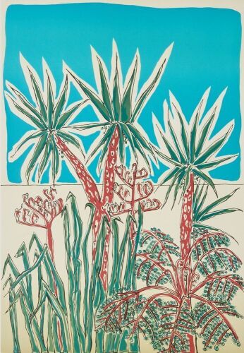 CLAUDIA POND-EYLEY Cabbage Trees and Sky