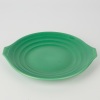 A Keith Murray for Wedgewood Matt Green Annular Ware Cake Plate