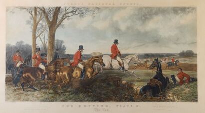 AFTER JOHN FREDRICK HERRING SENIOR Fox Hunting - The Run - Plate III