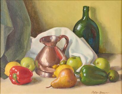 PETER BROWN Still Life with Copper Measure