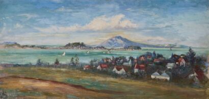UNKNOWN ARTIST untitled (Auckland landscape)