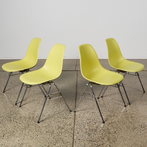A Set of Four Eamss DSS Dining Chairs for Vitra