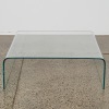 A Large Formed Glass Waterfall Coffee Table - 3