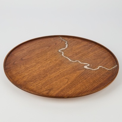 A Tane Silver Atlas Plate by Bodo Sperlein