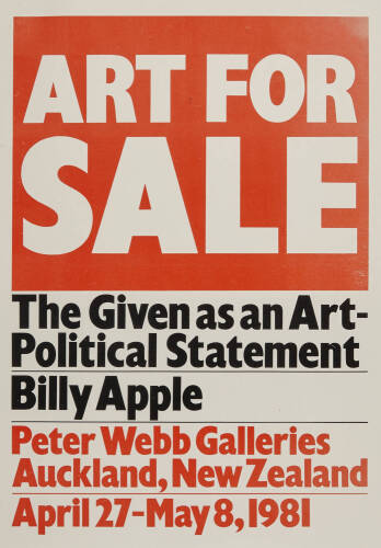 BILLY APPLE Art for Sale