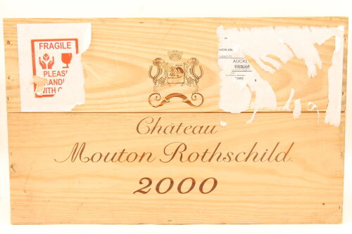 (12) 2000 Chateau Mouton Rothschild, Pauillac [RP97+] (OWC)