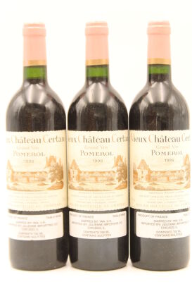 (3) 1998 Vieux Chateau Certan, Pomerol [JR18] [RP95]