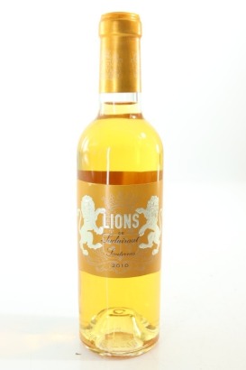 (1) 2010 Chateau Suduiraut Lions de Suduiraut, Sauternes, 375ml &diams;