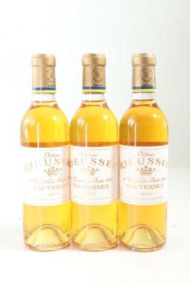 (3) 2007 Chateau Rieussec, Sauternes, 375ml &diams;