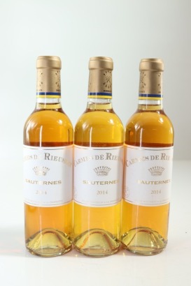 (3) 2014 Chateau Rieussec 'Les Carmes de Rieussec', Sauternes, 375ml &diams;