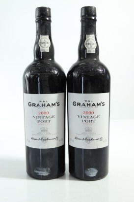 (2) 2000 W & J Graham's Vintage Port, Portugal, 20% ABV [JR19] &diams;