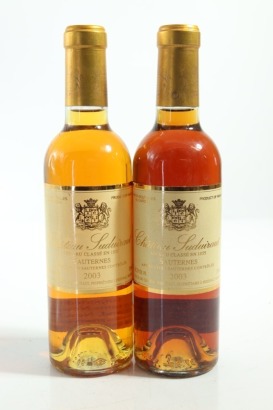 (2) 2003 Chateau Suduiraut, Sauternes, 375ml [JR17.5] &diams;