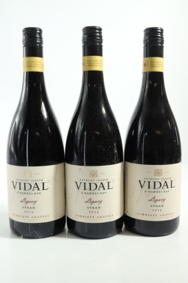 (3) 2014 Vidal Estate Legacy Syrah, Gimblett Gravels &diams;