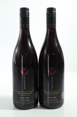 (2) 2014 Villa Maria Single Vineyard The Attorney Pinot Noir, Marlborough [BC96] &diams;