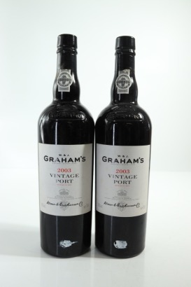 (2) 2003 W & J Graham's Vintage Port, Portugal, 20% ABV [JR17.5] [RP95] &diams;