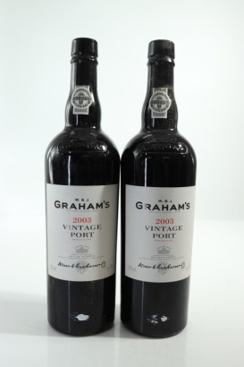 (2) 2003 W & J Graham's Vintage Port, Portugal, 20% ABV [JR17.5] [RP95] &diams;
