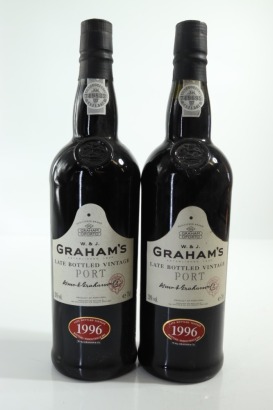 (2) 1996 W & J Graham's Late Bottled Vintage Port, Portugal, 20% ABV &diams;