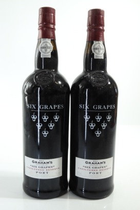 (2) W & J Graham's Six Grapes Unfiltered Reserve Port, Portugal &diams;