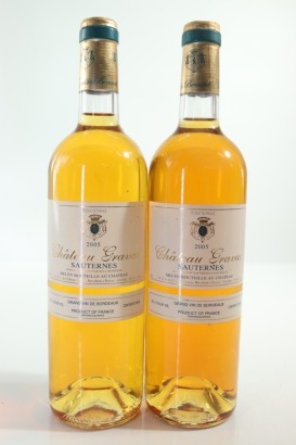 (2) 2005 Chateau Gravas, Sauternes &diams;