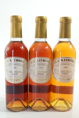 (3) 2001 Chateau Raymond-Lafon, Sauternes, 375ml &diams;