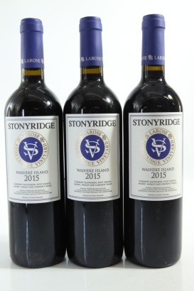 (3) 2015 Stonyridge Vineyard Larose, Waiheke Island &diams;