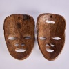 A Pair Of Ceremonial African Hand Carved Masks - 2
