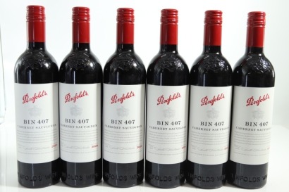 (6) 2020 Penfolds Bin 407 Cabernet Sauvignon, South Australia [JR17] &diams;