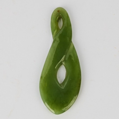 A Jade Infinity Pendant