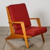 A Linear NZ Mid-Century Oak Lounge Chair